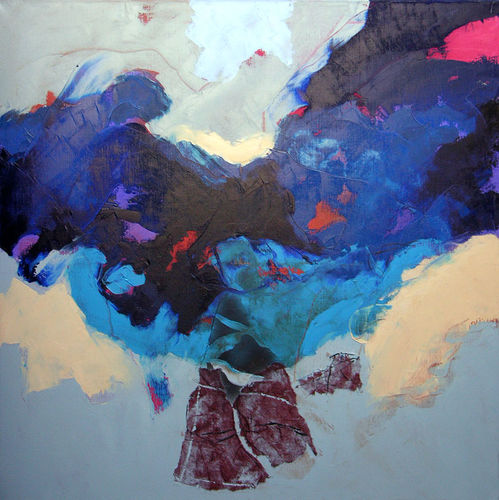 Het water bespringt de oever