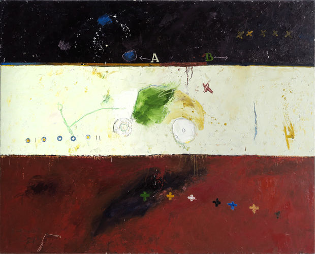 Tekens in zwart-wit-rood