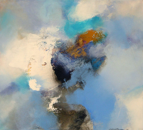 Het goud en blauw van hemel