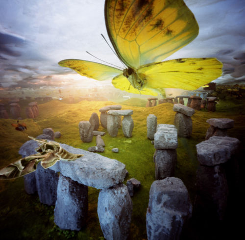 Vlinders over Stonehenge