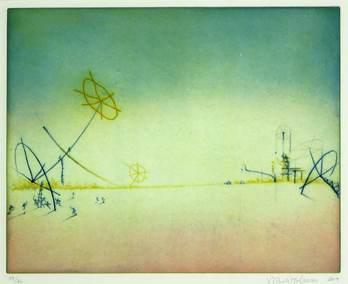 Horizon, machine, de zon