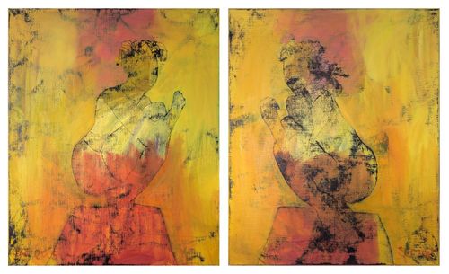 2-luik Zittende vrouwen