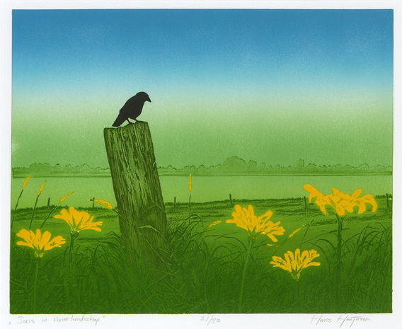 Joris in rivierenlandschap