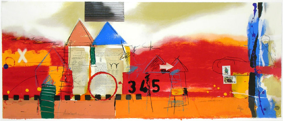 Zonder titel (liggend rood)