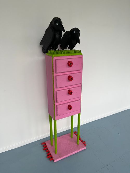 Kast met kraaien
