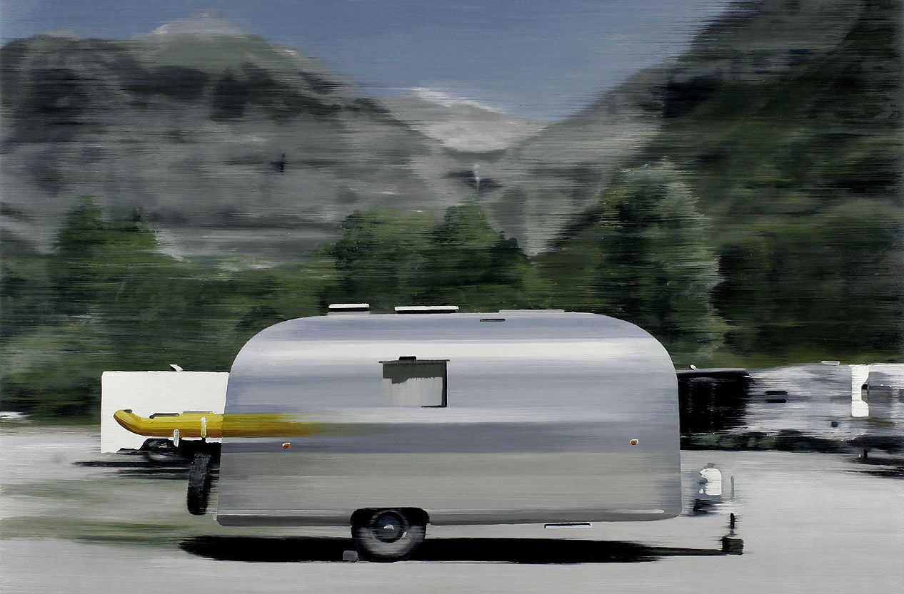 Airstream in the moutains
