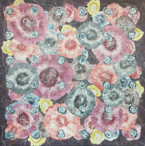 Stained canvas