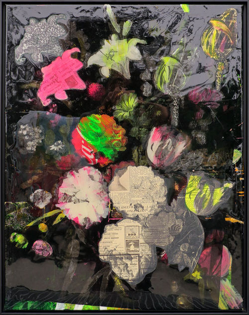 Flowers black I