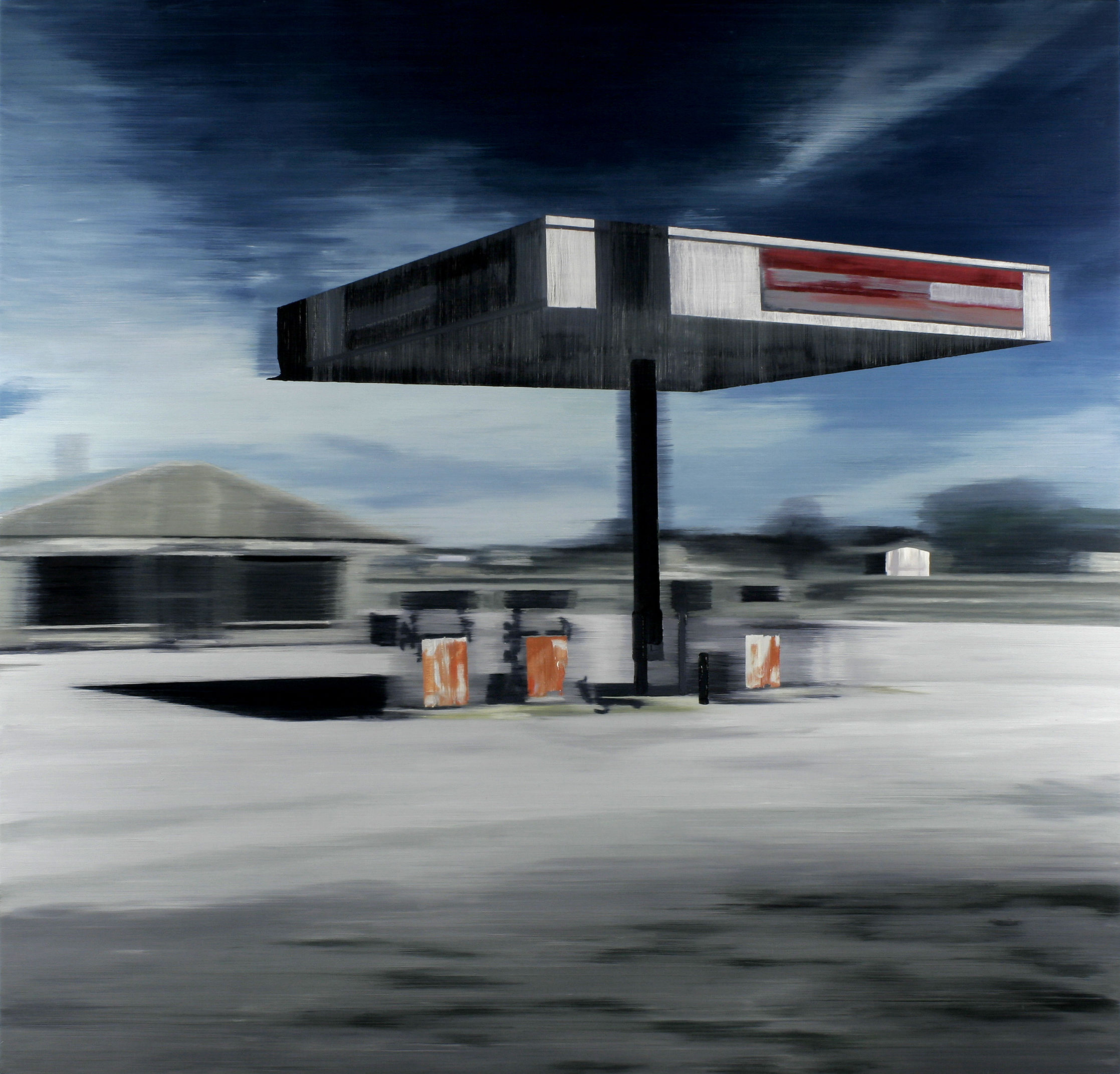 Deserted fuel station