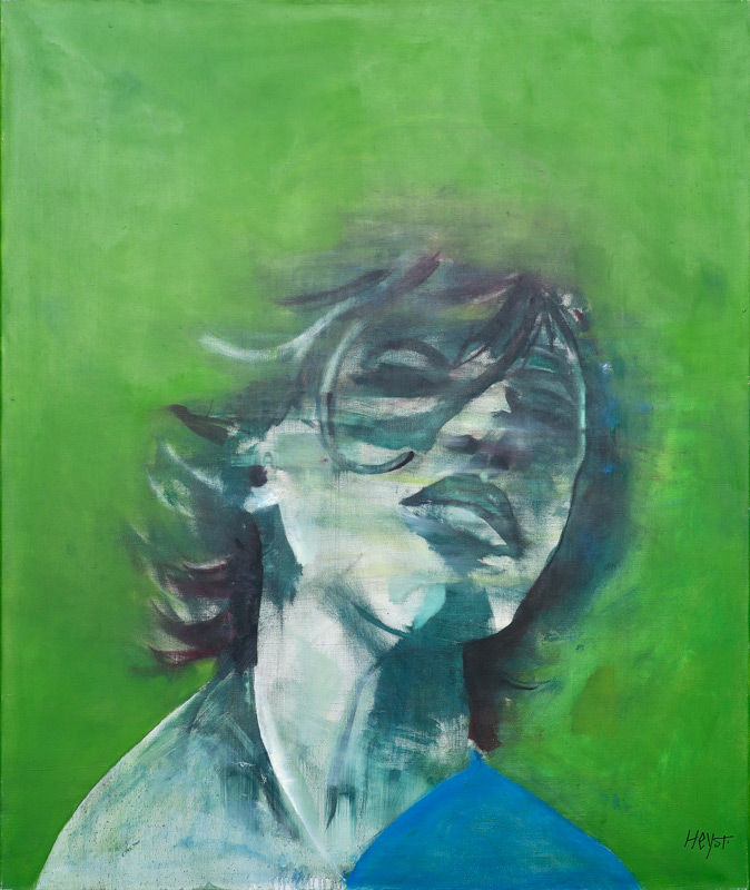 Portret in groen