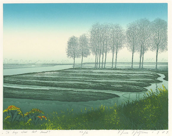 Ik loop door het land