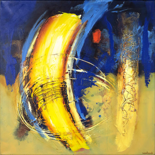 Abstract with orange