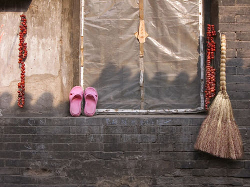 Pink slippers