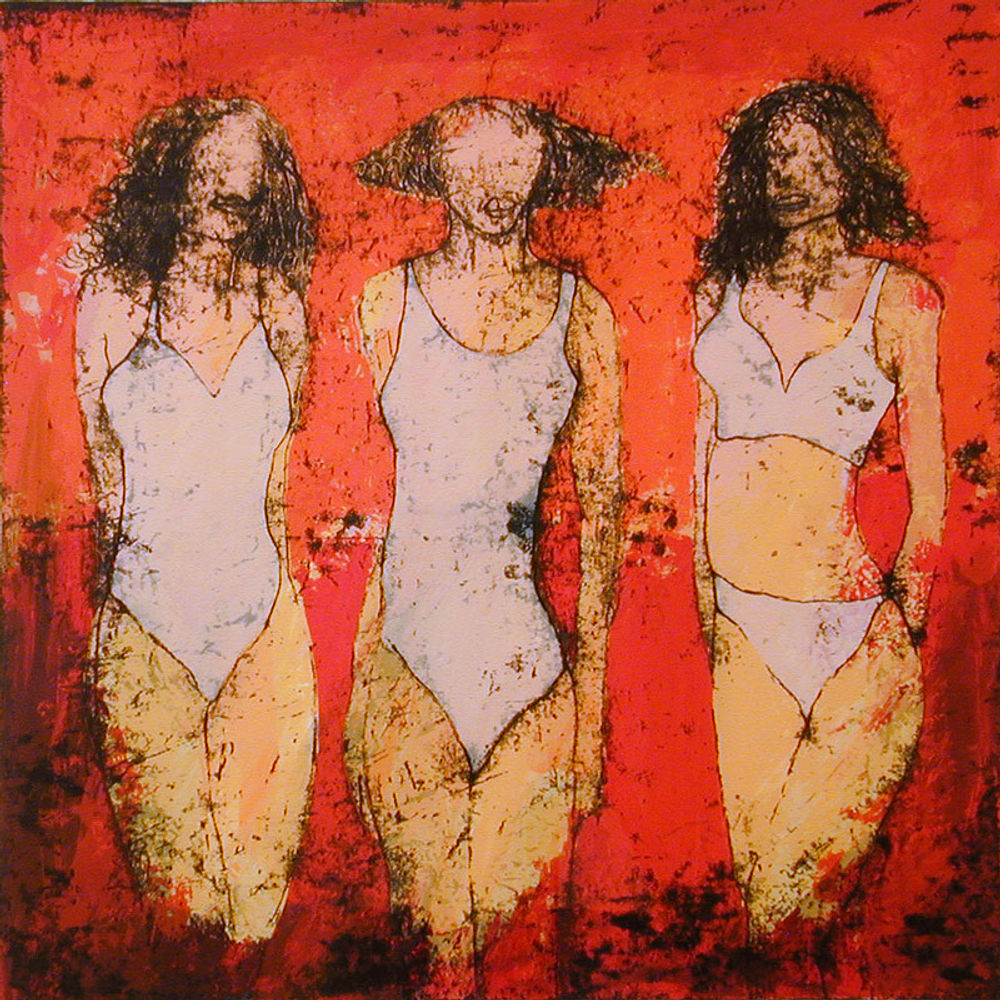 Vrouwen in badpak