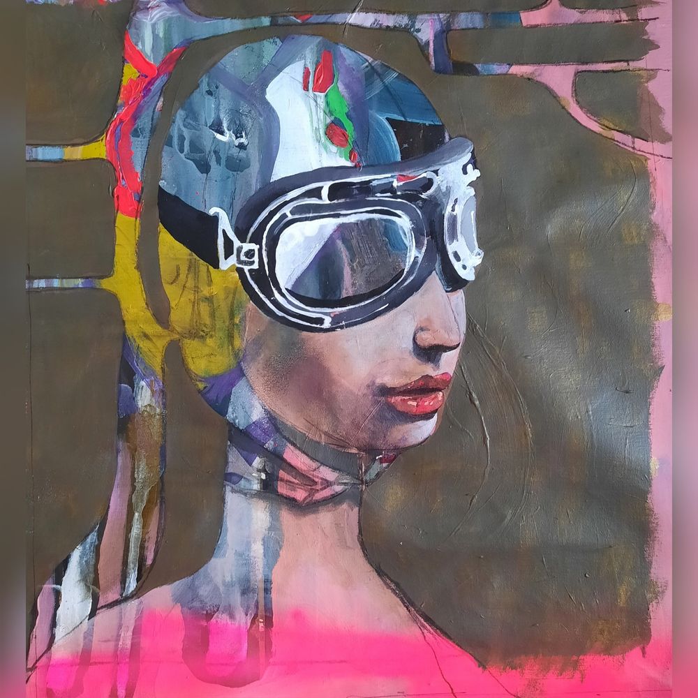 Helmet girl