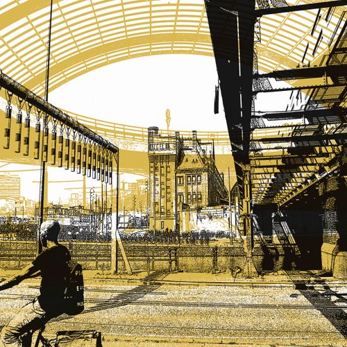 Spoorbrug Amsterdam CS