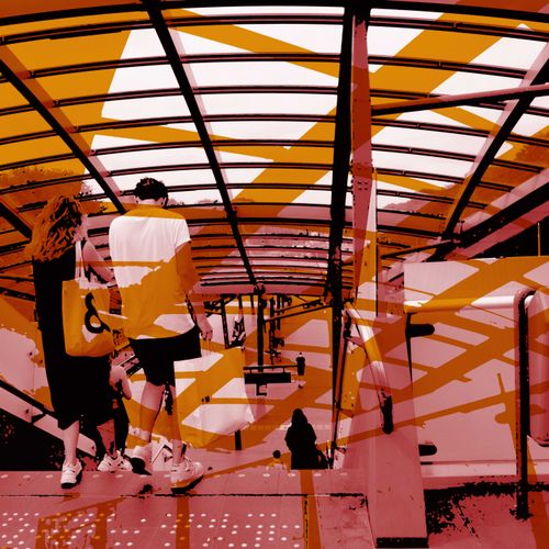 Roltrap metrostation Noorderpark