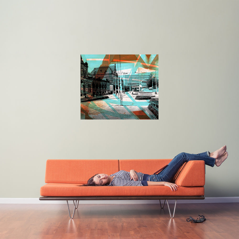 Op het Stationsplein Groningen