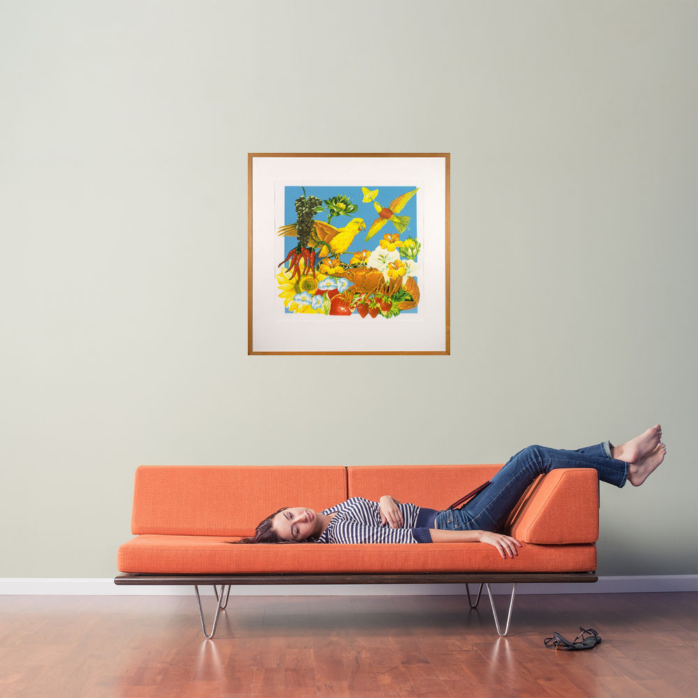 Fruit flowers and animals